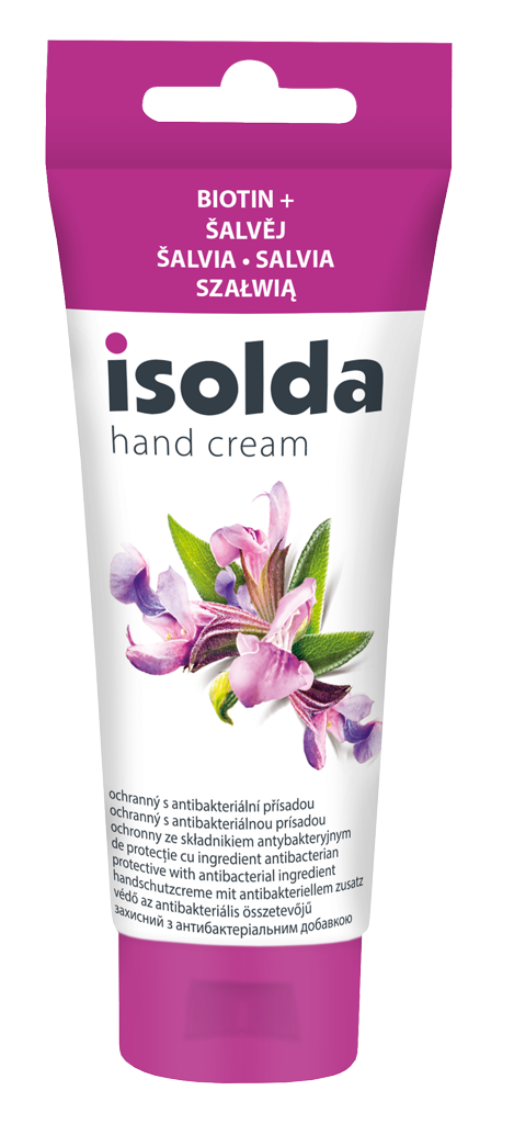 ISOLDA krém ŠALVIA s biotínom, ochranný a antibakteriálny 100ml /25ks/