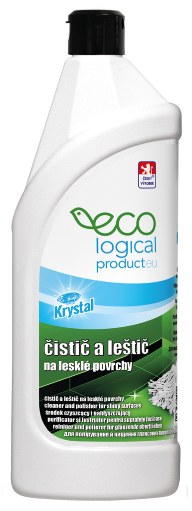 KRYSTAL čistič a leštič na lesklé povrchy/podlahy ECO 750 ml