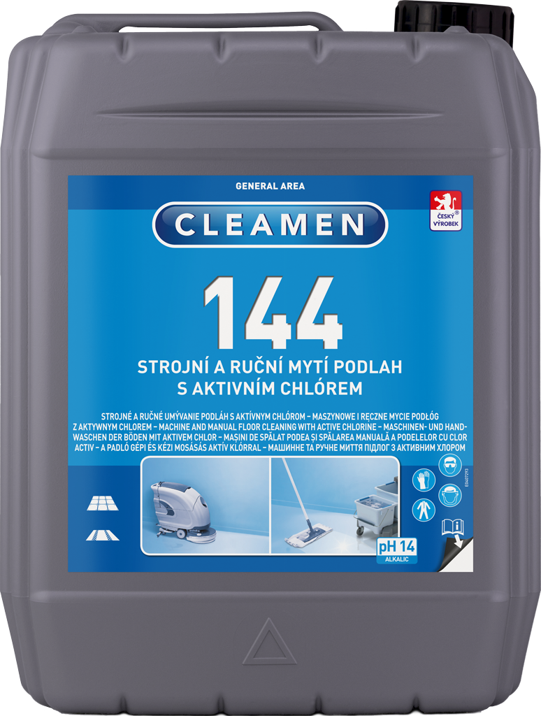Cleamen 144 na strojové a ručné čistenie podláh s aktívnym chlórom 5 l