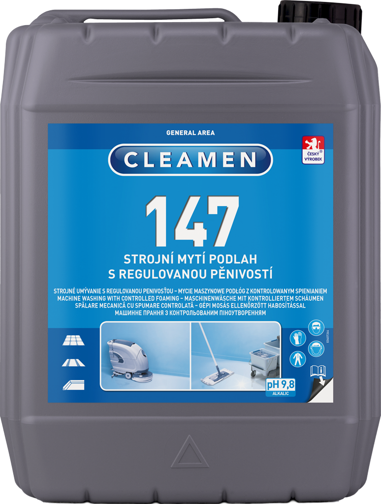 Cleamen 147 strojné umývanie podláh s regulovanou penivosťou 5L