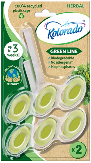 Kolorado WC blok Green Line HERBAL 2x51 g