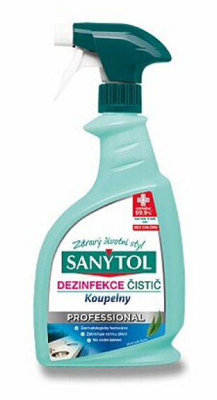 SANYTOL čistič na kúpeľne PROFESSIONAL 750 ml