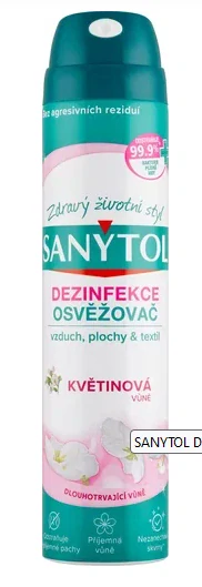 SANYTOL dezinfekcia osviežovač vzduchu/KVETINY 300ml