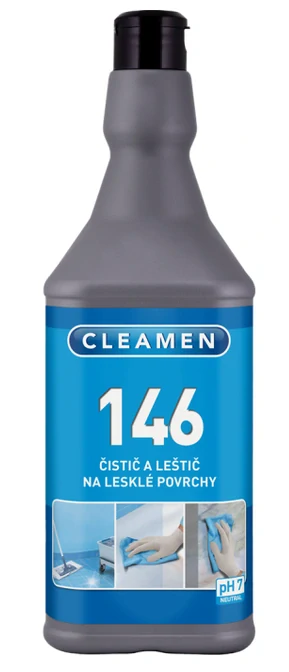 Cleamen 146 Čistič a leštič na lesklé povrchy 1L