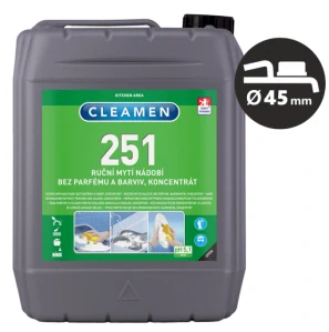 Cleamen 251 koncentrát na ručné umývanie riadu 5l /bez parfému a farbív/