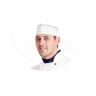 Kuchárska čiapka lodička (PAP) biela [25 ks]