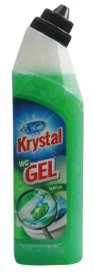 2x KRYSTAL WC gel zelený 750ml + WC košíček GRÁTIS