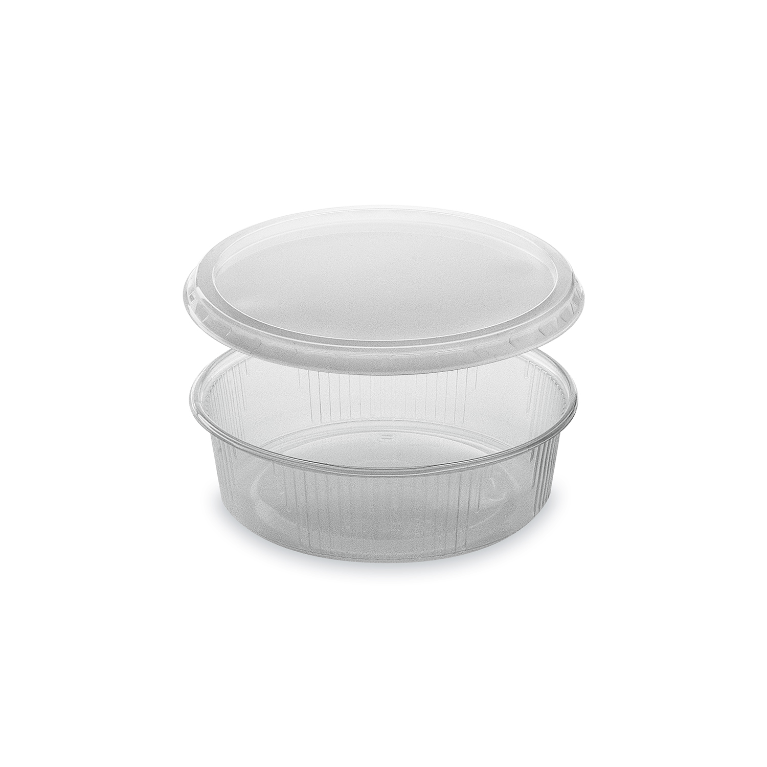Miska (PP) okrúhla priehľadná 125ml + viečko [250 sád]
