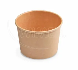 Papierová miska (PAP/PE) kraft Ø115mm 500ml `M` [50 ks]