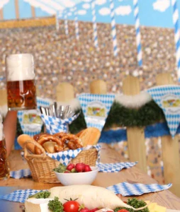 Obrúsok 1vrstvý Bavorsko modrý 33 x 33 cm [KARTÓN 28x100 ks]