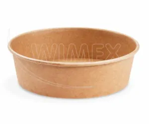 Papierová miska (PAP/PE) kraft Ø185mm 1100ml [50 ks] 