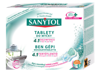 SANYTOL tablety do umývačky 4v1 40ks