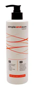 Simple and Pure šampón telový a vlasový, dávkovač s pumpičkou 450 ml /10ks/