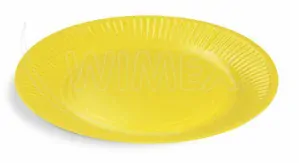 Papierový tanier Ø23cm žltý [10 ks]