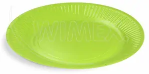 Papierový tanier Ø23cm zelený [10 ks]