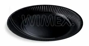 Papierový tanier Ø23cm čierny [10 ks]