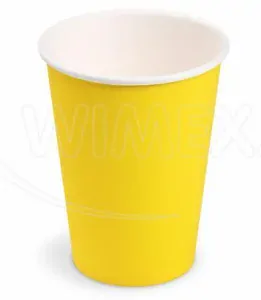 Papierový pohár žltý Ø74mm 240ml [10 ks]