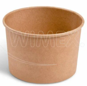 Papierová miska (PAP/PE) kraft Ø110mm 475ml [50 ks]