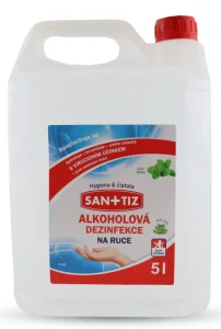 SANITIZ dezinfekčný prípravok na ruky a predmety s vôňou mäty 5L