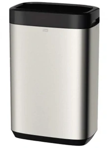 TORK odpadkový kôš 50L nerez/čierna