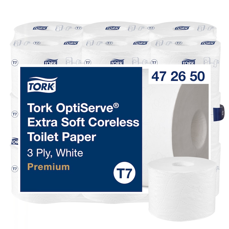 TORK Toaletný papier OptiServe T7 472650, 63,25m/3vr (balenie 18ks)