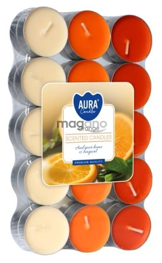 Čajové sviečky Orange 30ks