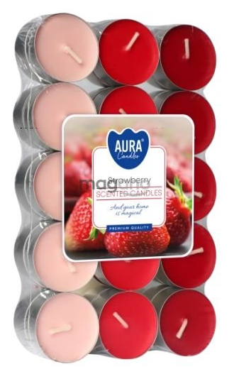 Čajové sviečky Strawberry 30ks