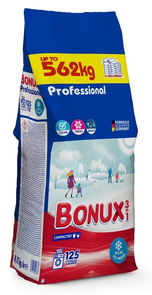 Bonux prací prášok Ice Fresh 8,12 kg, 125 PD