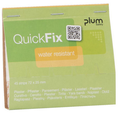 Plum QuickFix vodovzdorná náplasť – náhradné balenie 1 blister – 45 ks