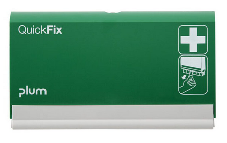 Plum SAFETY EMPTY QuickFix prázdny dávkovač určený na 2 balenia náplastí QuickFix 2×45 ks