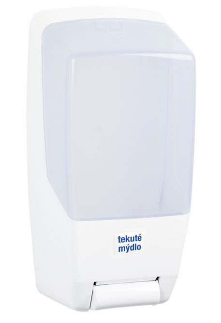 Dávkovač tekuté umývacie pasty, tekutého mydla a dezinfekcií GROUP, biely