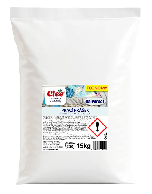 CLEE Prací prášok UNIVERSAL 15kg - 200PD