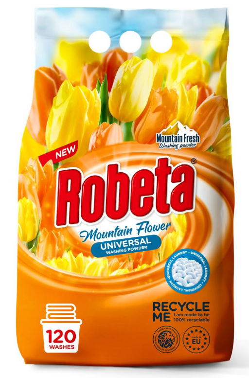 Prací prášok Robeta UNIVERSAL 9 kg - 120 PD